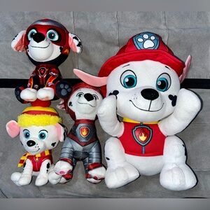 PAW Patrol Plush: 4 Marshall Stuffed Animals - EXCELLENT CONDITION FROM N/S HOME